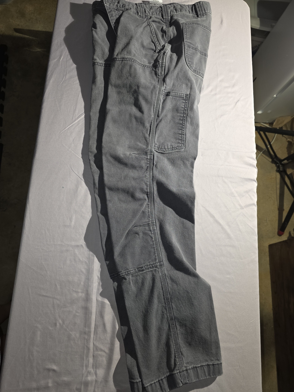 Carhartt Men's Cargo Pants Gray Reinforced Knee